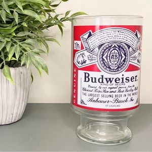 Vintage Budweiser Large Glass
